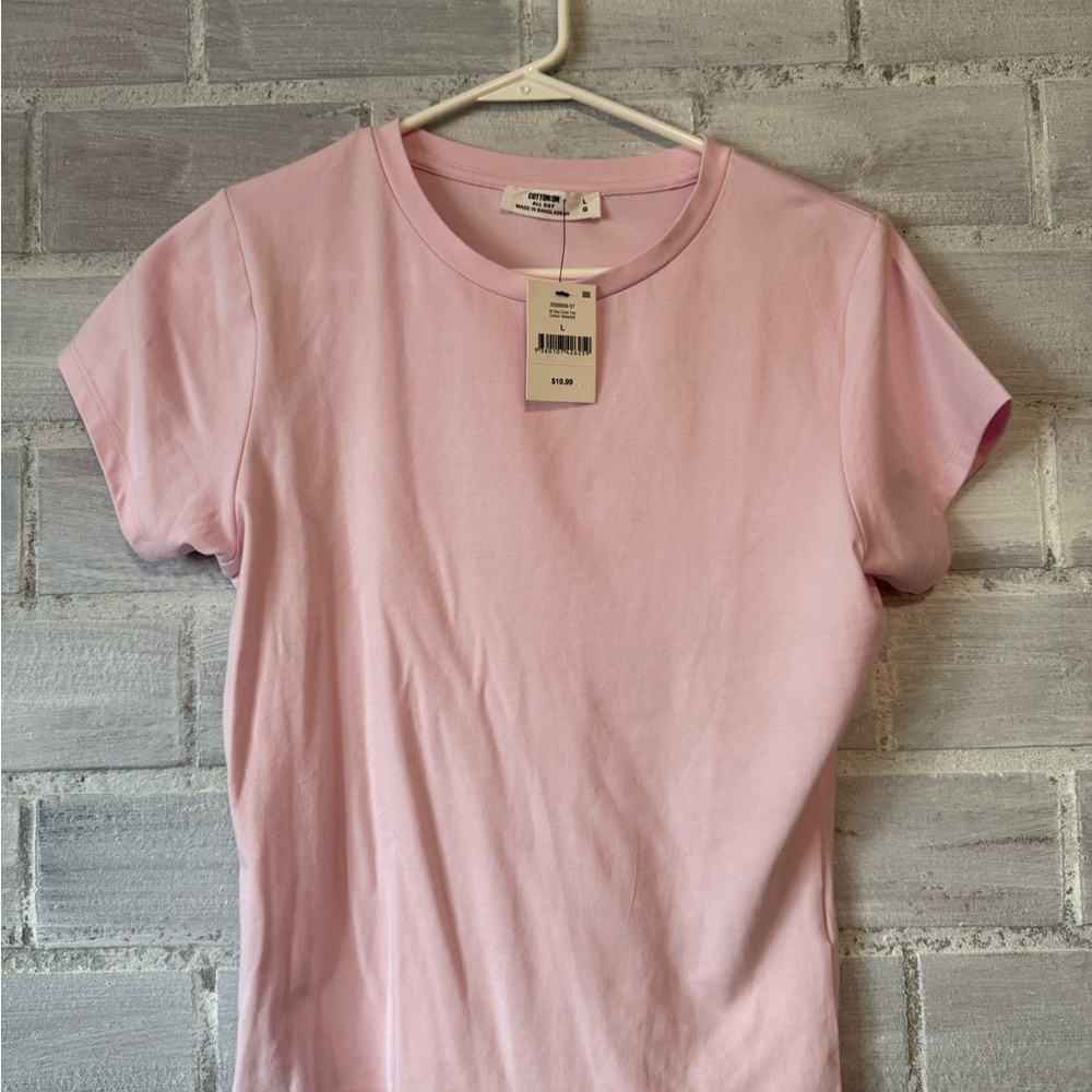 Cotton On Light Pink Short Sleeve Tee